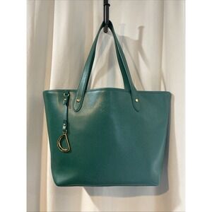 Ralph Lauren Green Shoulder Bag Large With Inner Bag EUC Gemstone Green Kelley